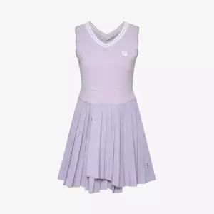 [휠라]소재 믹스 플리츠 원피스