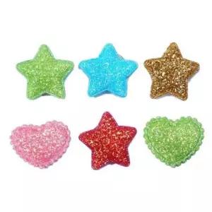 비숑머리핀 강아지꾸미기 반짝이 똑딱이 20쌍 랜덤