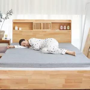 올폼 누베드 3단 HR폼 15cm 접이식토퍼 토퍼매트리스 사계절 카치온 커버 Q(퀸)