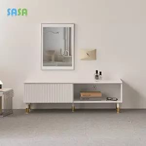 [사사가구]엘루 템바보드 서랍선반형 1200 낮은거실장