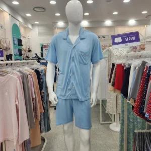 [비비안]레이온 혼방 남성 반팔 파자마 상하세트 MP6000SH