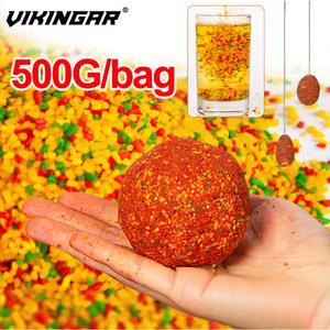 새로운 500G 복합 3색 잉어 펠릿 천연 첨가물 메기 네스팅 소재 머스크 가공 미끼