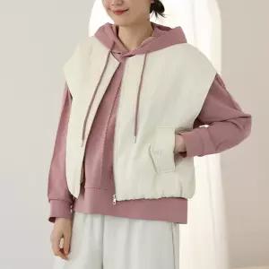 크라미 집업 베스트 /여성 빅사이즈 체형커버 조끼 UVT101