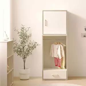 [슈퍼홈]피코 미니 오픈 서랍 어린이 옷장 600(도어상부장셋트)