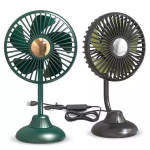 USB 선풍기 탁상용 차량용 3단 풍속 360도 각도조절 회사 야외 휴대용 핸디 미니