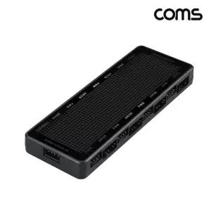 Coms ARGB PWM 허브 8Port SATA 팬 쿨러 CPU 컨트롤러 PC PC튜닝