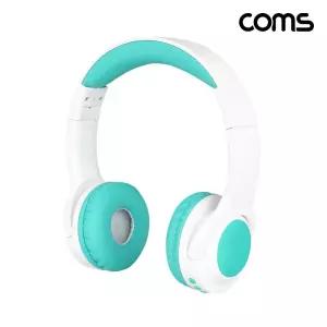 Coms 나비 어린이용 무선 헤드셋 NV196-CHD2G 화이트용헤드폰