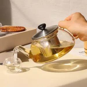 스위티 꿀단지 포트 950ml WST8029유리찻주전자 내열 홍차 녹차 허브 거름망 스텐 잎차 꽃차 티팟 유리팟