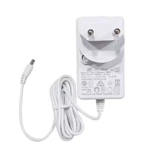 DC 15V 2A 어댑터 벽걸이형 1.8M 화이트 LED 조명 앰프 블루투스 스피커 직류 전원 장치 CCTV 모니터 공유