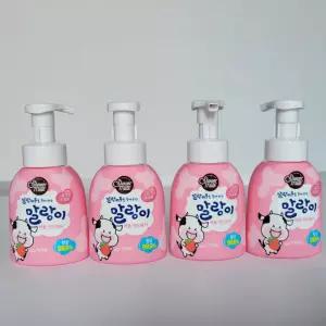 애경 샤워메이트 말랑카우 버블핸드워시 300ml 4개거품비누 물비누 손클리너 세정제 포밍