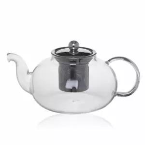 유리 차 포트 1L 내열 찻주전자 티주 티팟 홍팟 다관 카페 티폿 투명 워머 망주