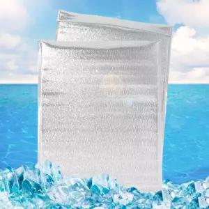 간편 접착식 은박 보냉봉투 50p세트(30x40cm)간편보냉팩 아이스크림 냉동식품 보냉 캠핑보냉백 신선배송포