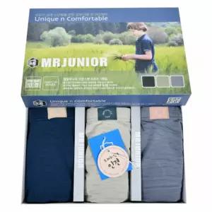 주니어 드로즈 3매 남아팬티 초등속옷 자아이 아동 남아 아삼각 학생