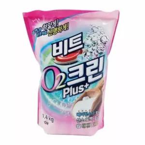 비트 O2 1.4kg 파우치 세탁기세제 흰옷표백제베이킹소다 얼룩제거 가루 분말 산소 지우개 제거제 산소계 빨