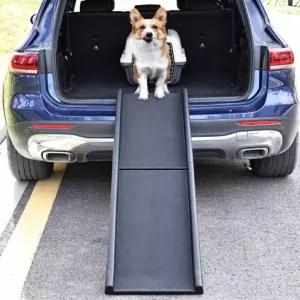 대형견차량용계단 슬라이드형애견경사로 접이식강아지트렁크계단 펫스텝