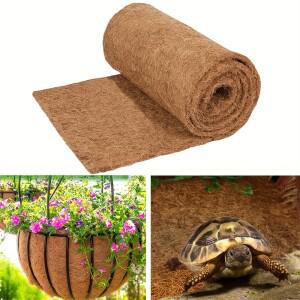 1롤  라이너 천연 화분용 섬유 매트 걸이형 바구니용 꽃 바구니용으로 쉽게 자를 수