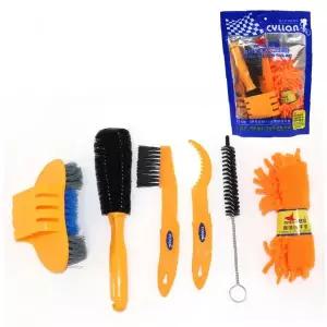 자전거 세차 관리 청소 브러시 체인 기어 휠 림 타이어 먼지 제거 세척 도구