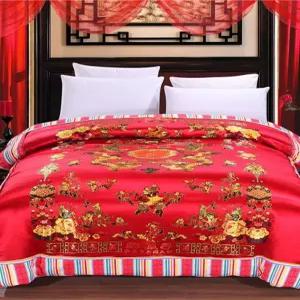 실크 이불커버 색동 비단 황실풍 뚜꺼운 침구세트 신혼 전통 한국 고급