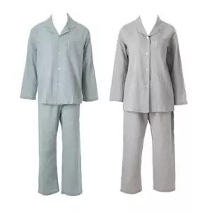 [갤러리아] 커플]와코루 간절기용 선염면 요루(지지미)체크 파자마 [WPA2513M WPA2513W]