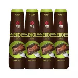 백설 스테이크 소스 255g x4개