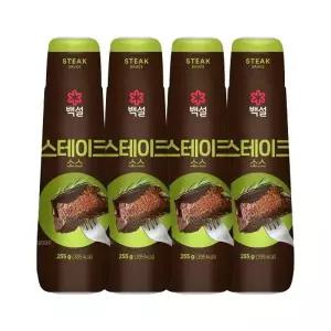백설 스테이크 소스 255g x4개