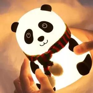 ( )오동통통 스카프 아기판다 무선 터치 실리콘 무드등