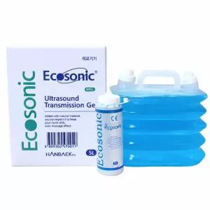 한백 소노젤리 초음파젤 5L 4통 1박스 의료용 고주파 젤 바디 마사지 물리치료 청색