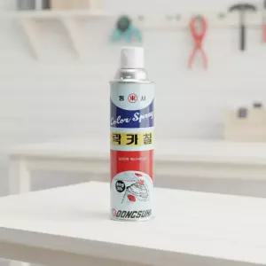 동서 락카스프레이 흑무광 420ml 도색 도장 뿌리는 라카칠 페인트락카 보수 (2개)