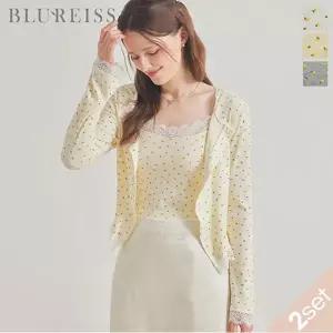 [블루레이스] [2SET]레이스 플라워 가디건+나시_B6S1KC4651