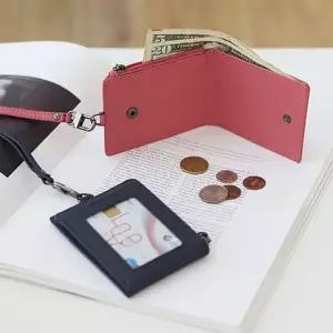 소가죽 먼데이 지퍼 카드홀더 목걸이형 카드홀더 (KYR-W188370)