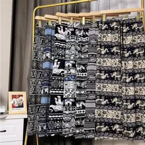 프리미엄 여름 태국 코끼리 바지 쿨팬츠 와이드밴딩 qpm8+9ggY