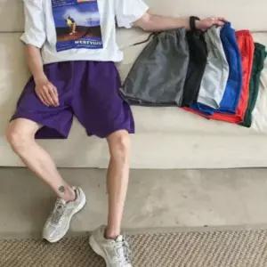 팬츠 허리밴딩반바지 5부바지 면반바지 트레이닝