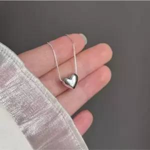 여성목걸이 하트하트 (위드기프트) 스네이크체인 심플