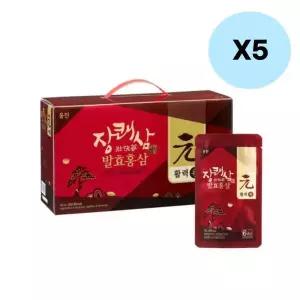 [하프클럽/기타]웅진 장쾌삼 발효홍삼 휴대용 건강음료 100mL 120포