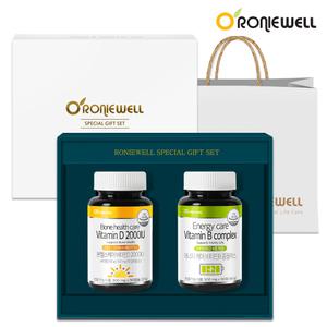 로니웰 활력건강 선물세트 (비타민D 90캡슐 + 비타민B 90정)