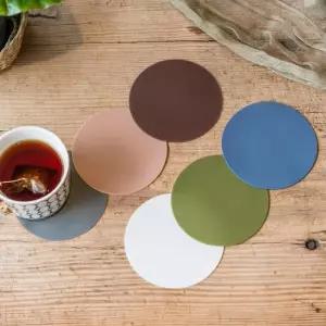 실리콘 컵받침 코스터 원형 카페컵받침 커피컵받침 예쁜컵받침 사무실컵받침 티코스터