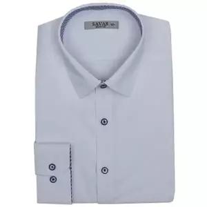 슬림핏 화이트 남성 셔츠 ON-SHA-QWFL93MX