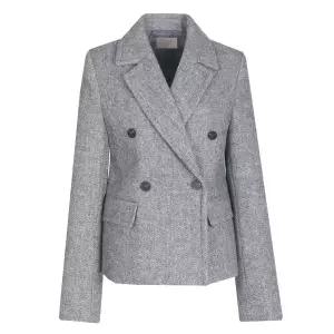 [비비드시크릿가너]여성 클래식 헤링본 더블 버튼 겨울 정장 자켓