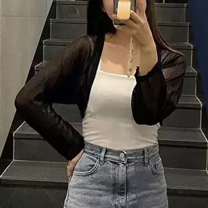 휘뚜루 마뚜루 크롭 볼레로 가디건 가오리핏 (KYR-WFFT47B)