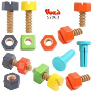 유아 소근육 발달 역할 공구 놀이 나사 볼트 끼우기 조이기 조립 블록 만들기 교구 어린이 블럭 조립형 장