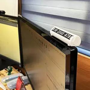 프라이버시 히든 야광 주차번호판 화이트 연락처 WEE3509