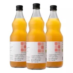 사노셀 유기농 애플사이다비니거 1L(3병) 사과 초모 식초 유기산