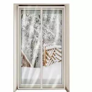 자석 비닐커튼 화이트 120x210 겨울방풍커튼 바람막이