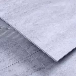 3T 점착식 데코타일 무광 트레버틴 그레이 AZTL15바닥보수 인테리어 베란다시공 사무공간 다용도 장판 셀프