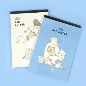 뜯어쓰는 192NJK63 패드편지지 고양이 랜덤 3P 감사 마음 편지