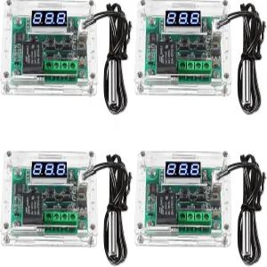 케이스 12V DC 디지털 온도 조절 보드 마이크로 조절기-50-110°C 전자 모듈 스위치와 10A 단일 채널