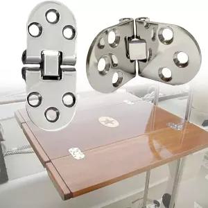 마린 등급 접이식 플립 도어 힌지 ？ 스테인리스 스틸 보트 RV 라커 해치 캐빈 데크 하드웨어 헤비 듀티