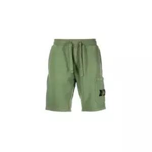 [스톤아일랜드] 트레이닝 반바지 카키 남성 771564620 V0058