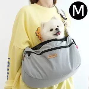 고품질 패리스독 디어마이 슬링백 (그레이) (M) (강아지 이동가방) ...