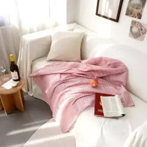 모멘트 간절기 여름 홑겹 블랭킷 3color